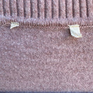 Switch Coquette Minimalist Coastal Wool Blend Open Front Ribbed Shawl Cardigan Pink M 2 image