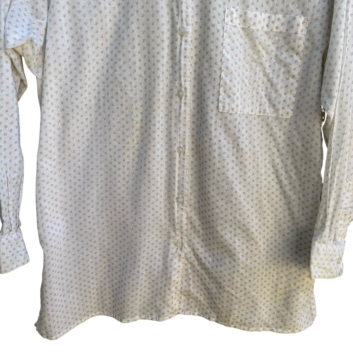 Album by Kenzo Vintage 90s Japanese Minimalist Geometric Cotton Gauze Shirt