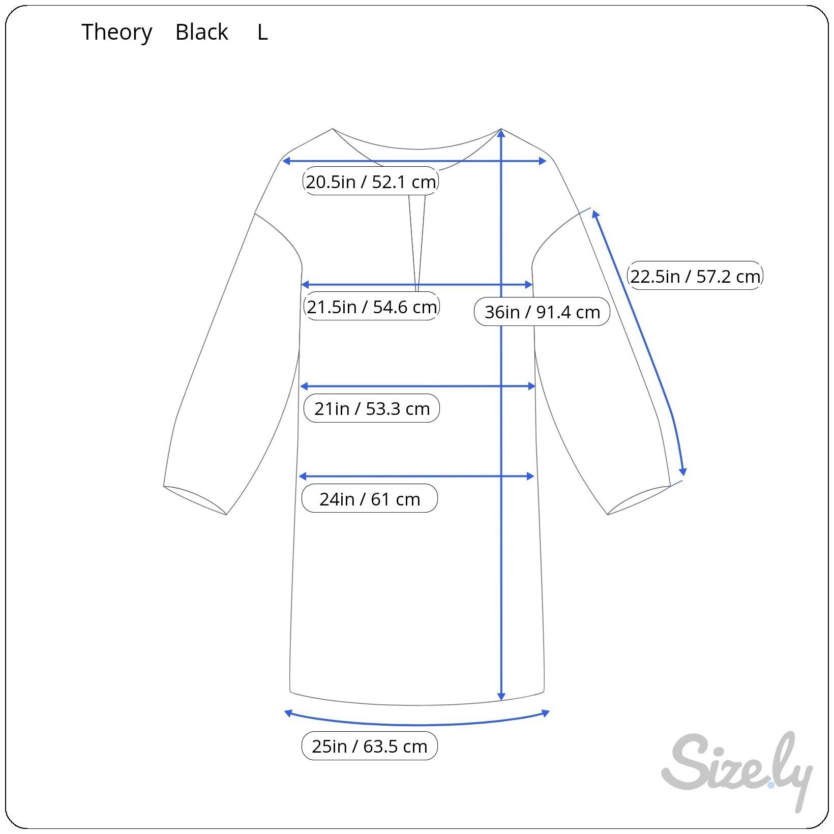 Theory Black Long-Sleeve Popover Dress Lambskin Leather Trim Minimalist Glam XL