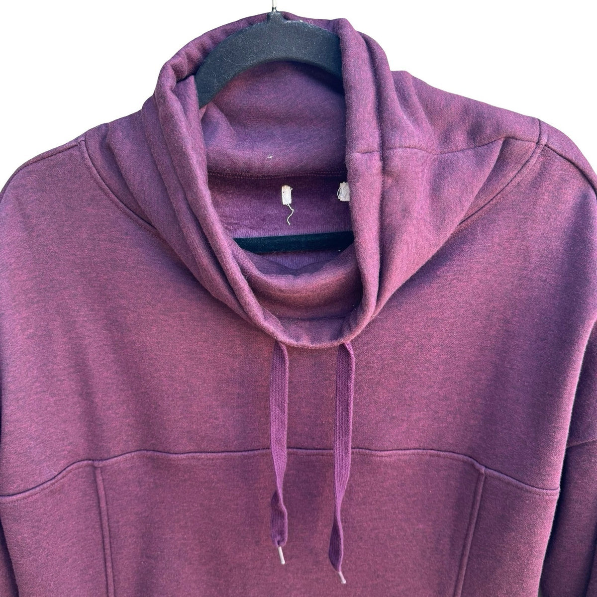 UGG Athleisure Loungewear Layering Cowl Neck Fleece Pullover Sweatshirt Purple L