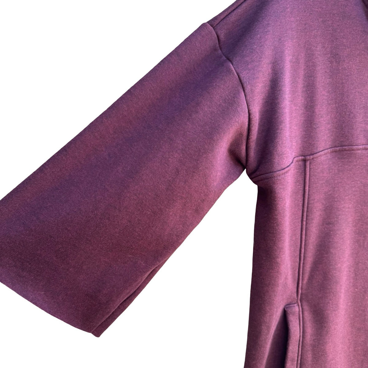 UGG Athleisure Loungewear Layering Cowl Neck Fleece Pullover Sweatshirt Purple L