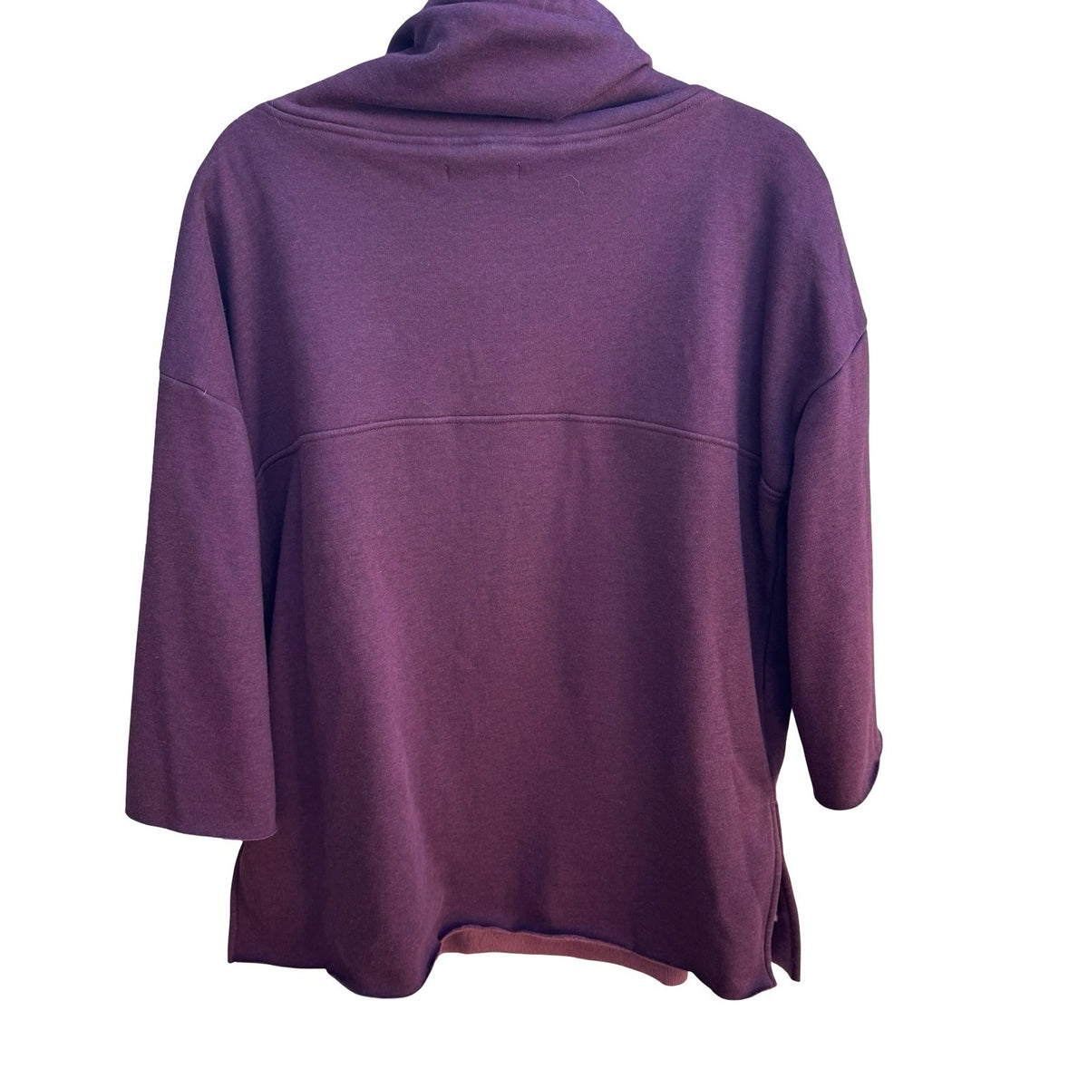 UGG Athleisure Loungewear Layering Cowl Neck Fleece Pullover Sweatshirt Purple L