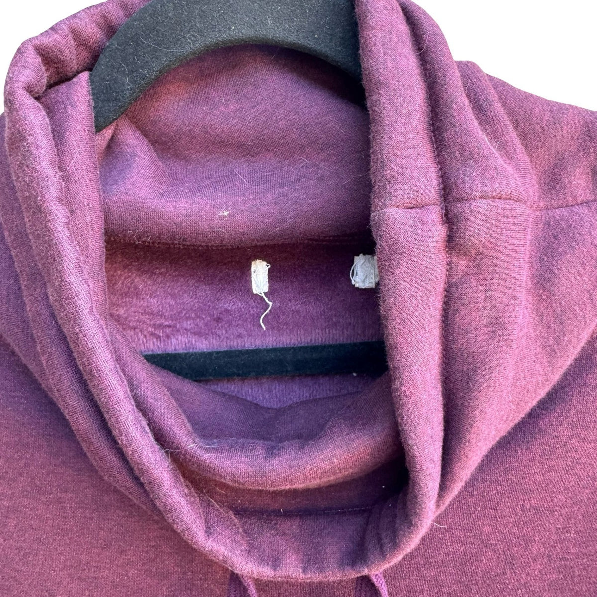 UGG Athleisure Loungewear Layering Cowl Neck Fleece Pullover Sweatshirt Purple L