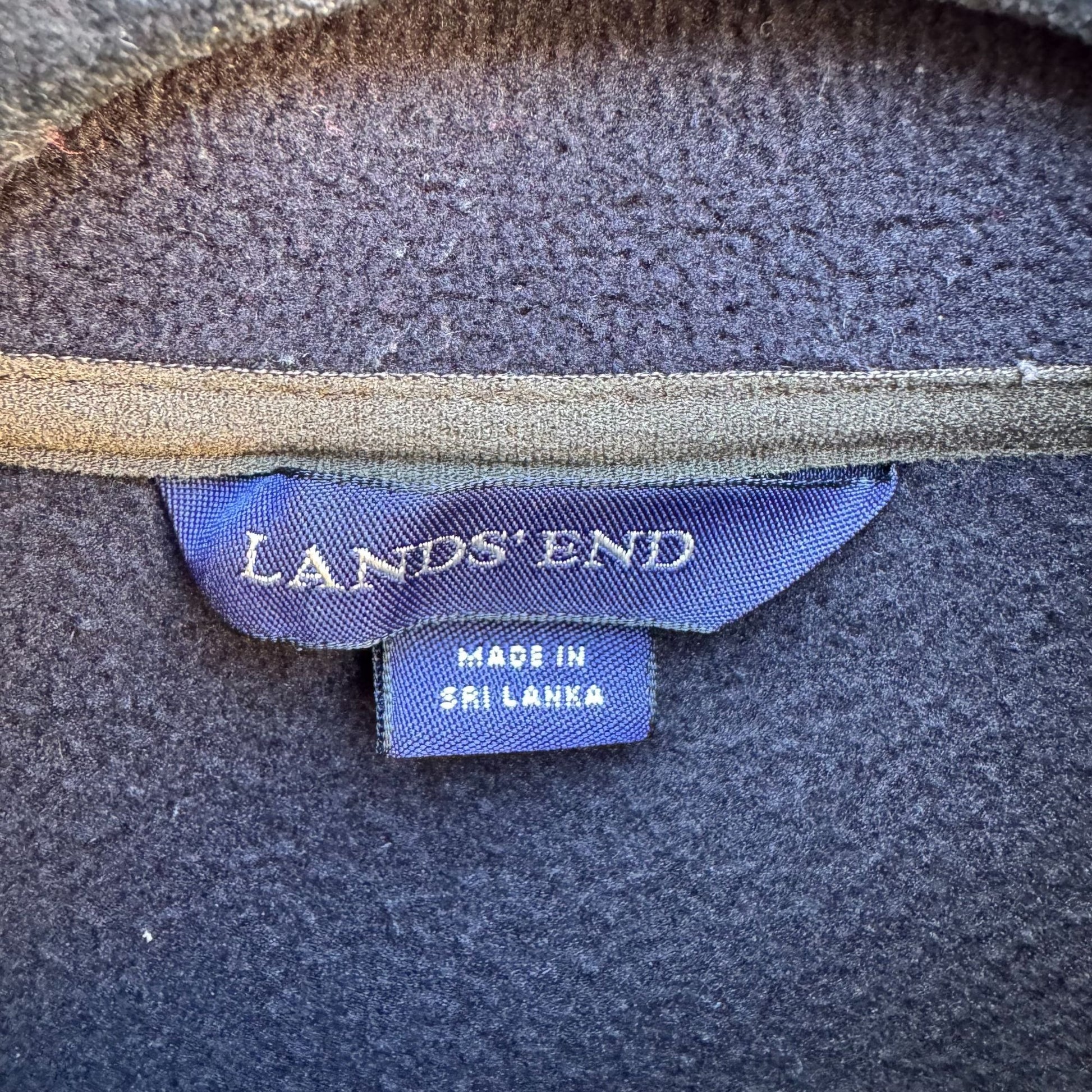 Lands End Mens Black Polartec Aircore 100 Fleece Outdoor Rugged Cozy Vest L