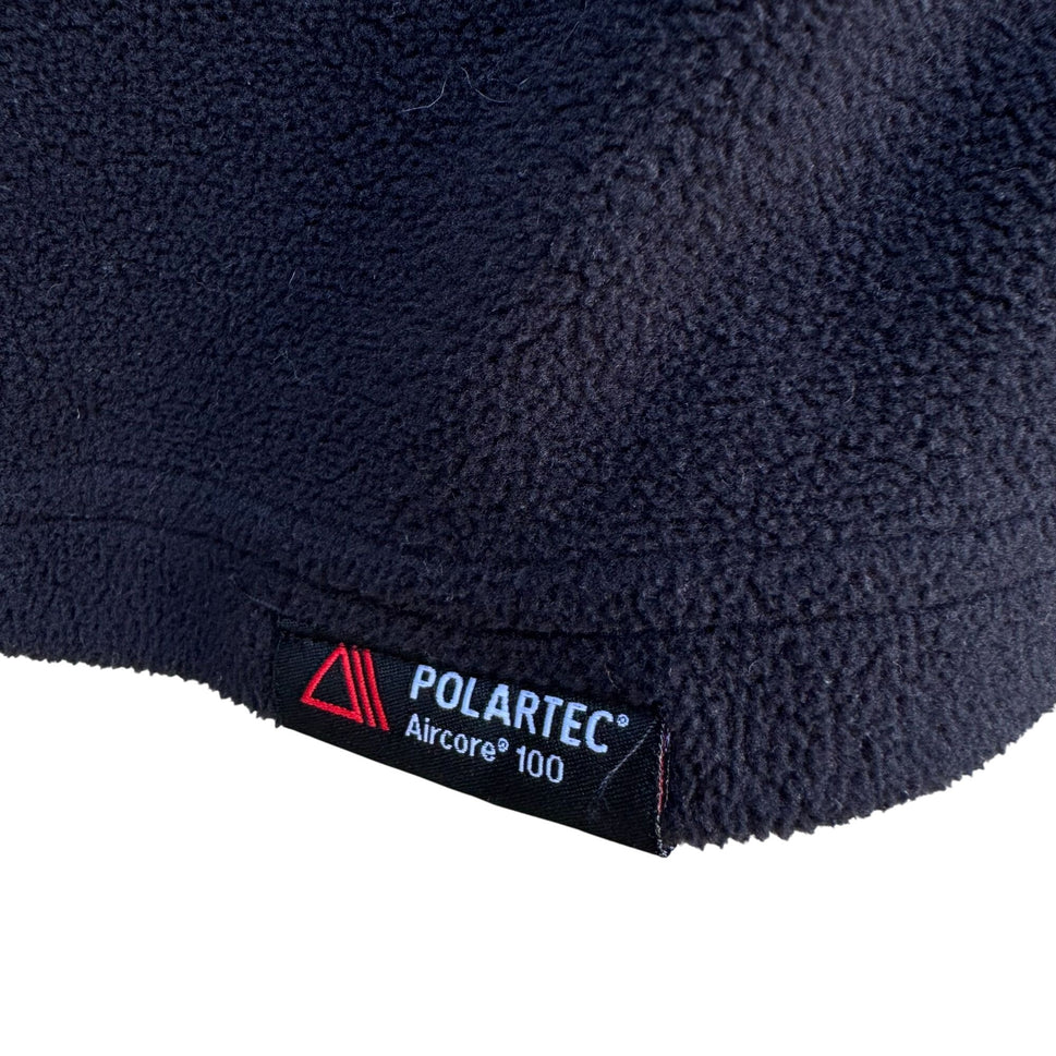 Lands End Mens Black Polartec Aircore 100 Fleece Outdoor Rugged Cozy Vest L