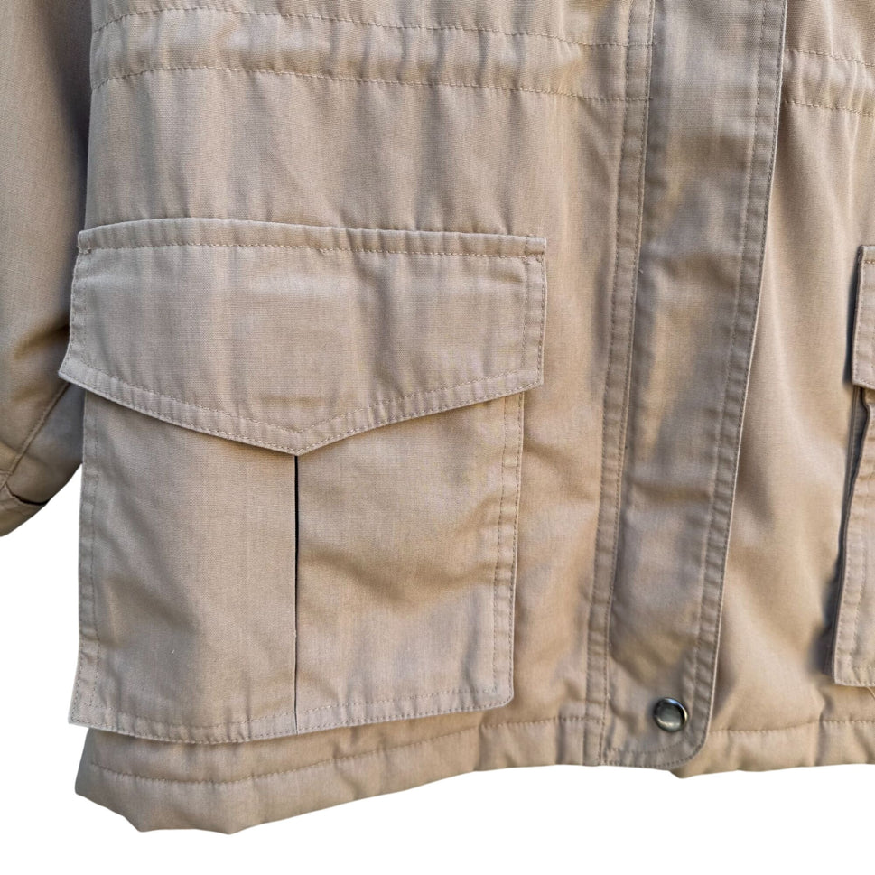 Saril Vintage Removable Hood Red Plaid Lining Thinsulate Insulation Jacket Coat