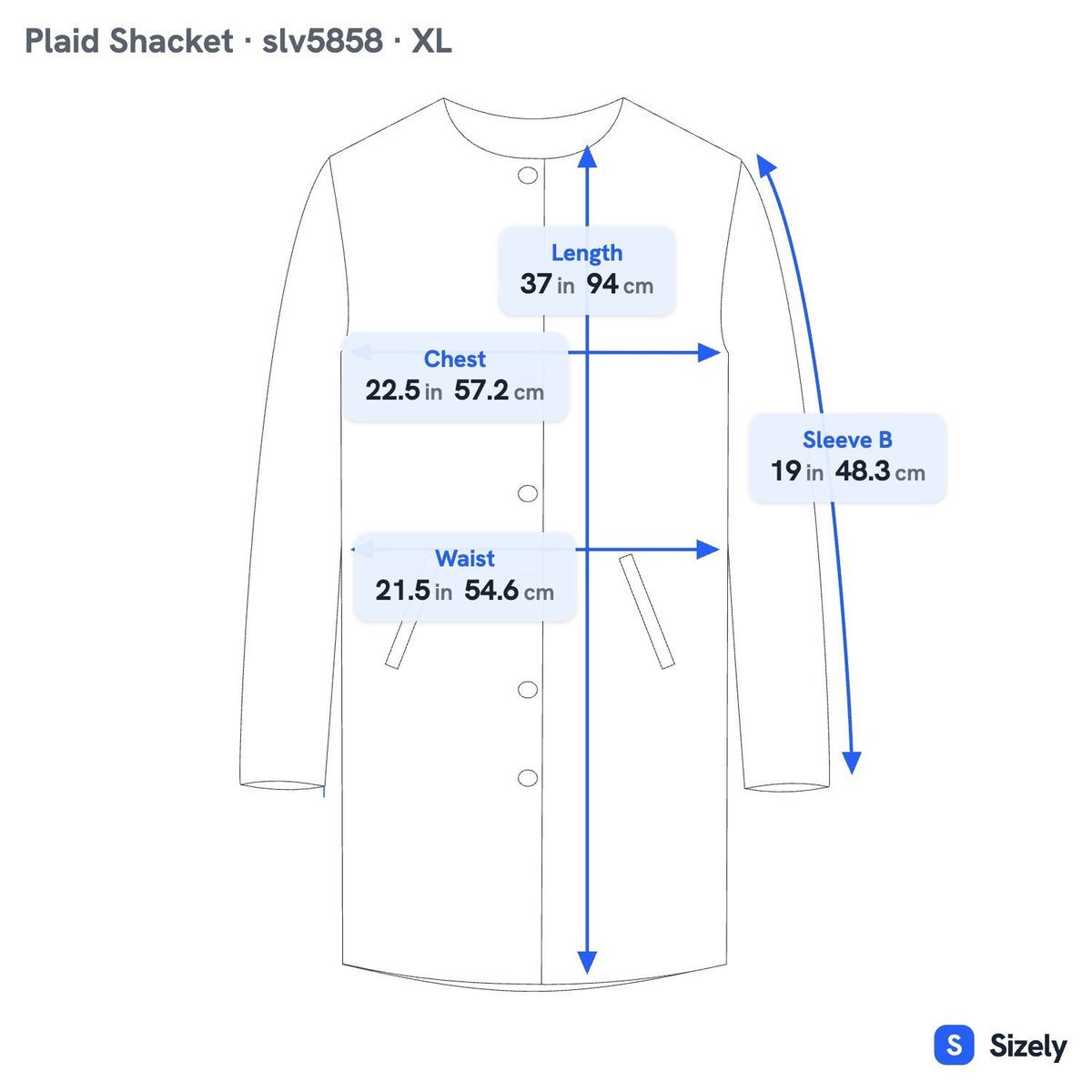 Plaid Longline Layering Earthy Shacket Oversized Fleece Jacket Gray Tan Women L