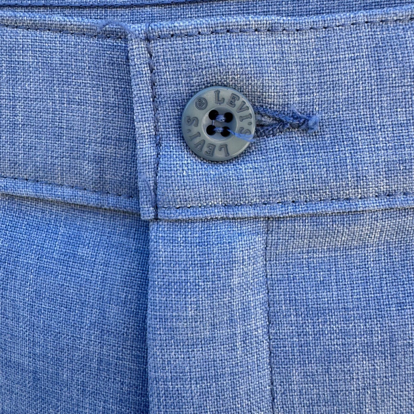 Levi Strauss Vintage 70s Womens Blue High Rise Straight Leg Pants Trousers 14