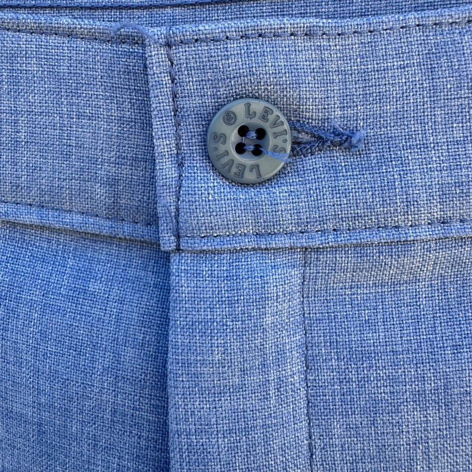 Levi Strauss Vintage 70s Womens Blue High Rise Straight Leg Pants Trousers 14