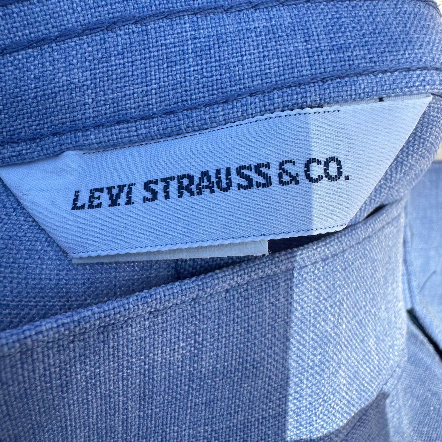 Levi Strauss Vintage 70s Womens Blue High Rise Straight Leg Pants Trousers 14