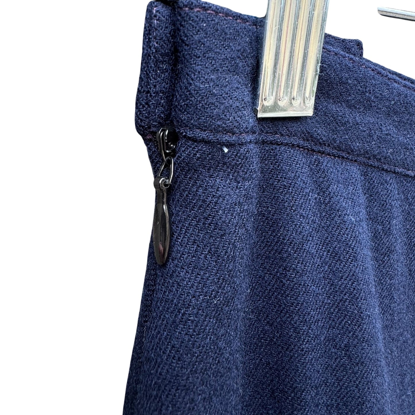 Jones New York Vintage Womens Navy Pleated Wool Cheerleader Mini Skirt Size 12