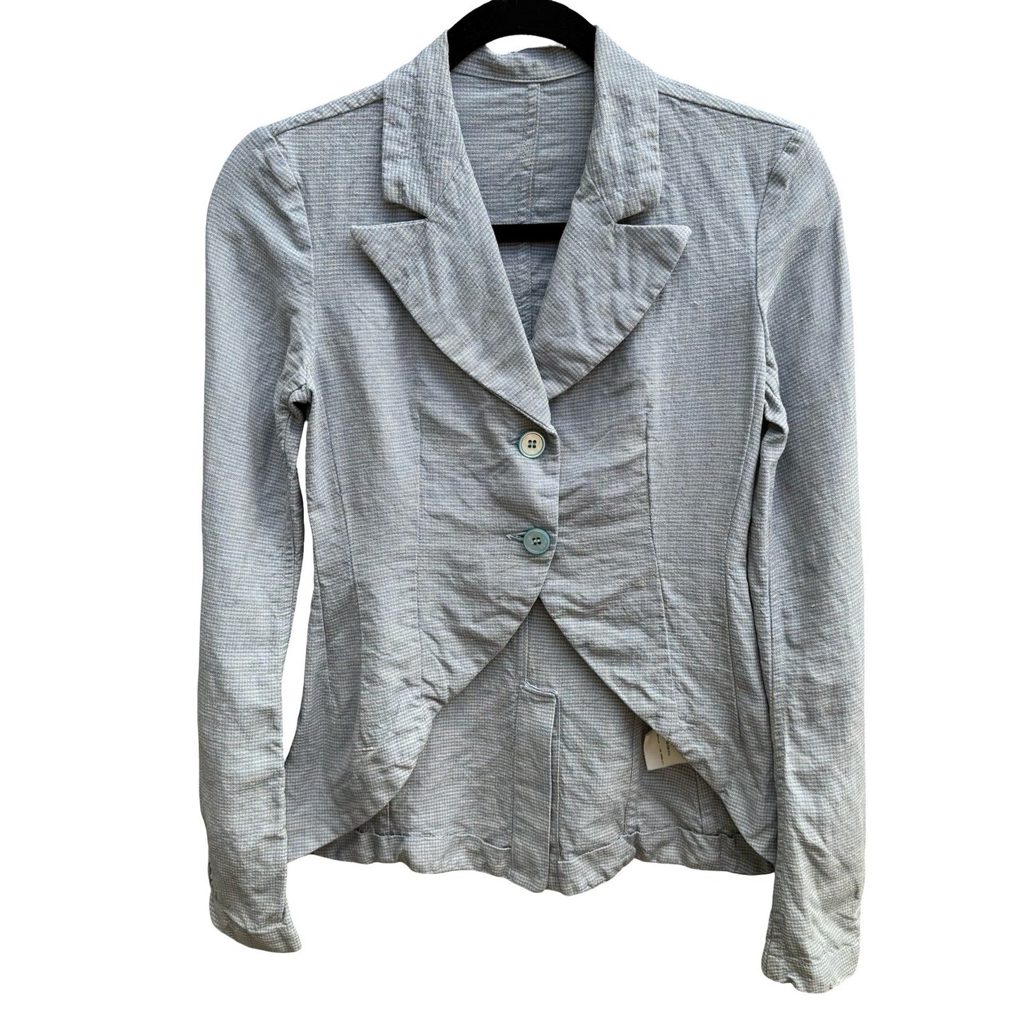 Cool Hunting People 100% Italian Flax Linen Cutaway Blazer Jacket Equestrian XS