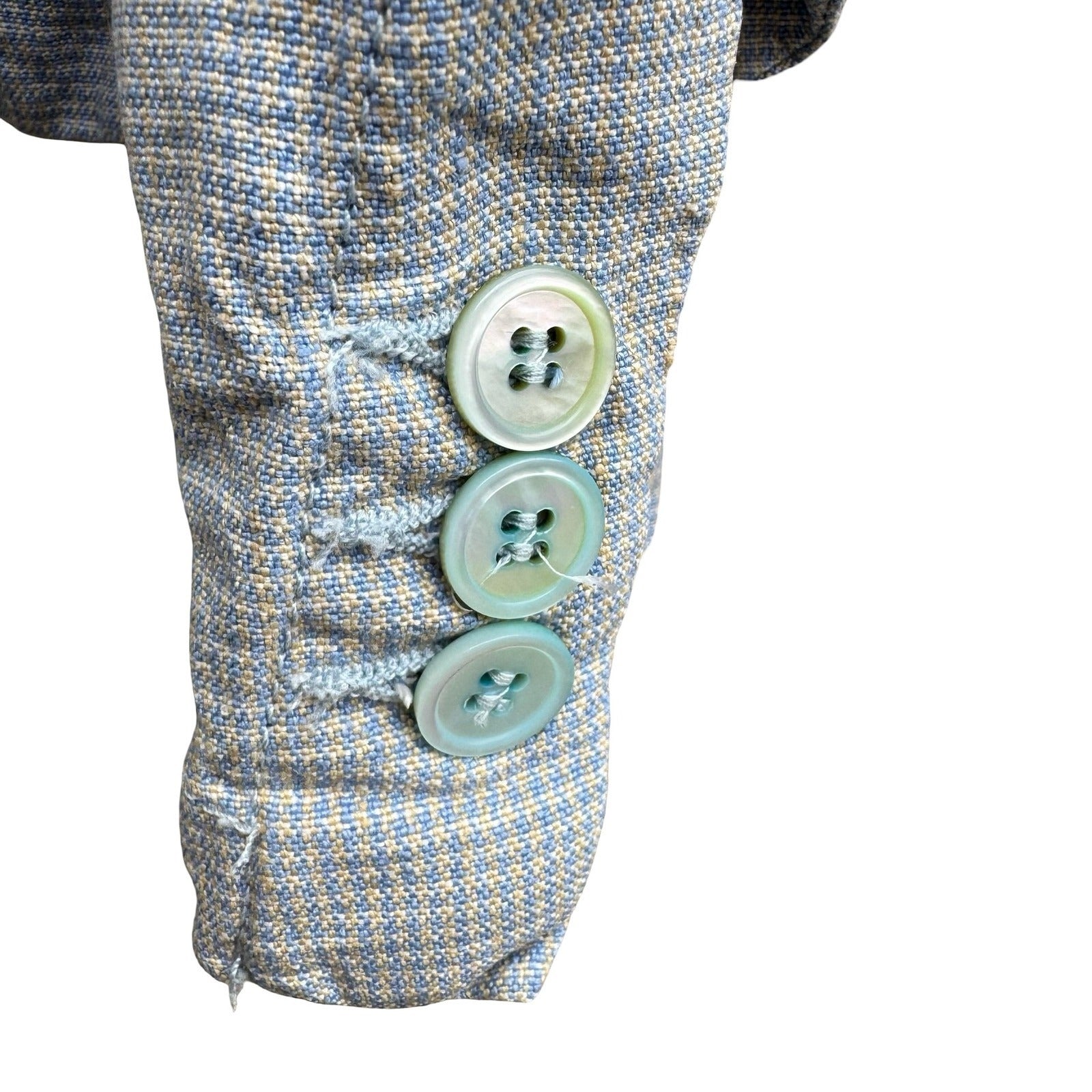Cool Hunting People 100% Italian Flax Linen Cutaway Blazer Jacket Equestrian XS