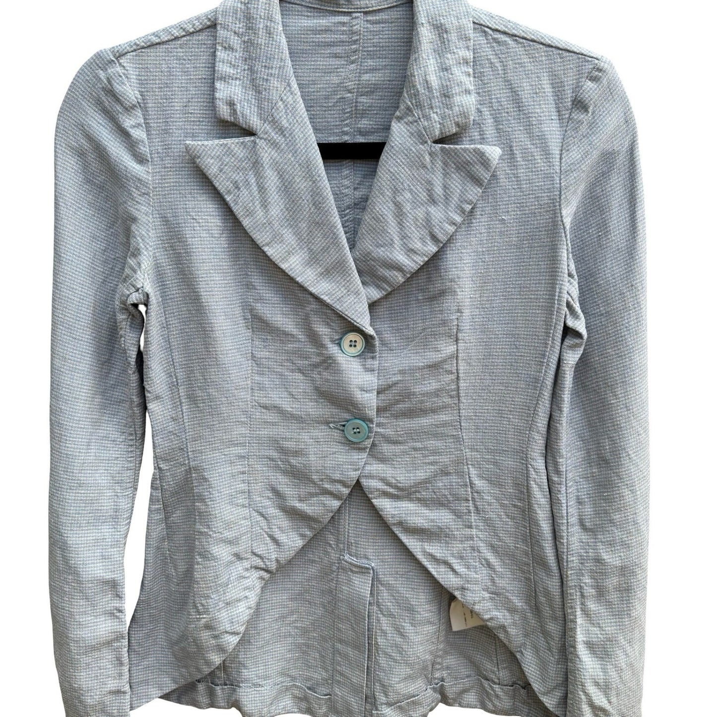 Cool Hunting People 100% Italian Flax Linen Cutaway Blazer Jacket Equestrian XS
