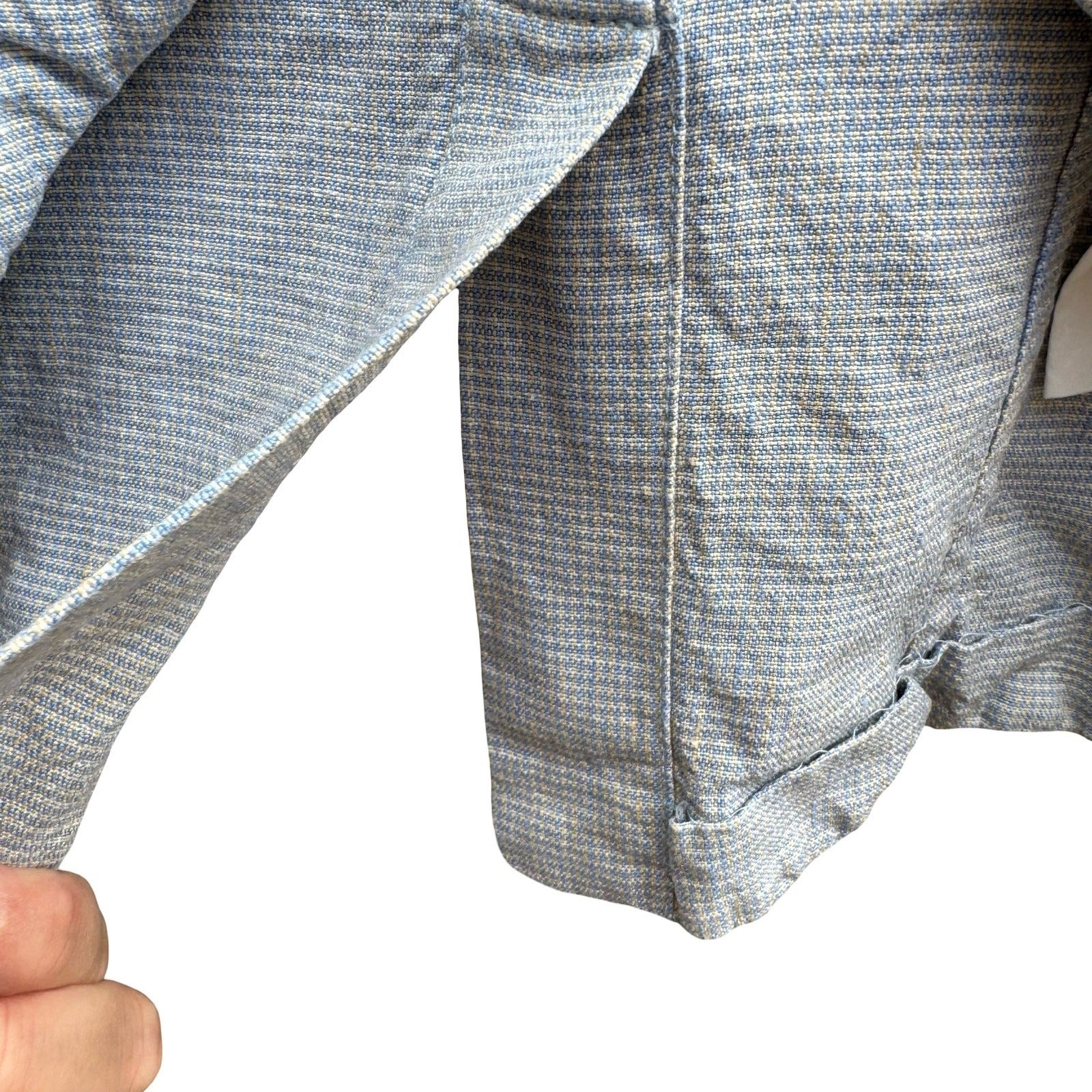 Cool Hunting People 100% Italian Flax Linen Cutaway Blazer Jacket Equestrian XS
