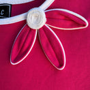 Switch Bobbie C Womens Pink Sleeveless White Trim Flower Detail Top New With Tags M 3 image