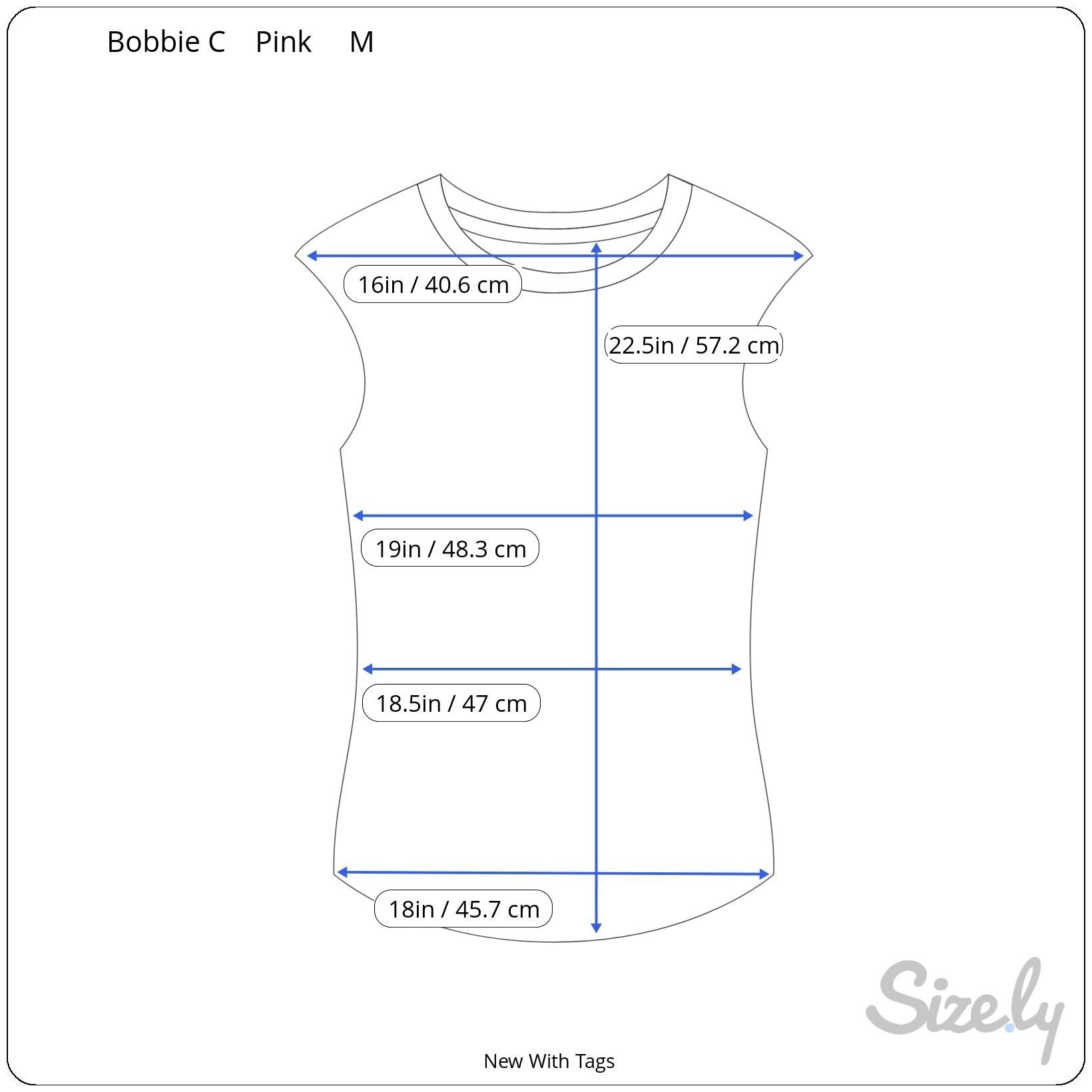 Bobbie C Womens Pink Sleeveless White Trim Flower Detail Top New With Tags M