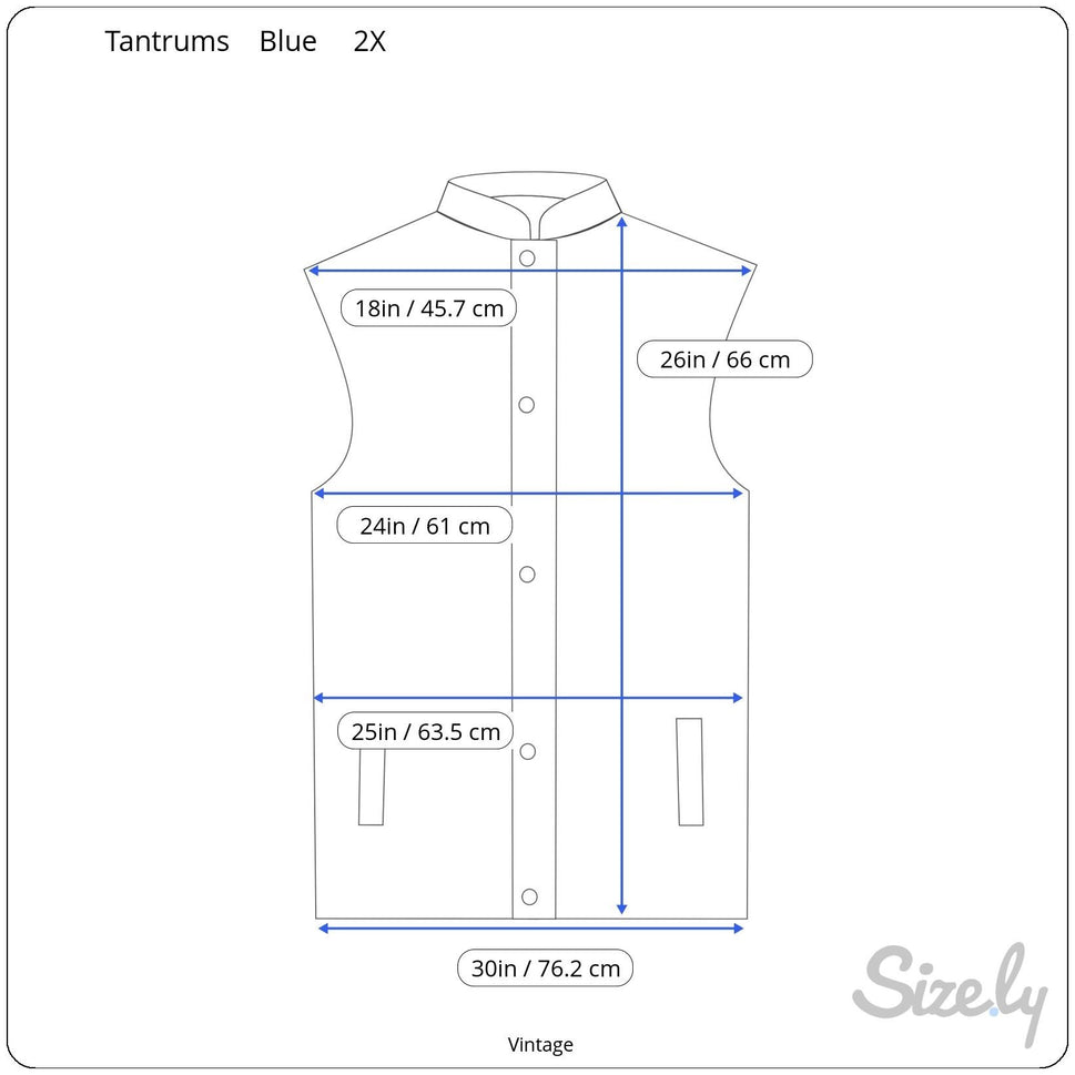 Tantrums Vintage 80s Womens Floral Embroidery Beadwork Zip Sleeveless Vest 2X