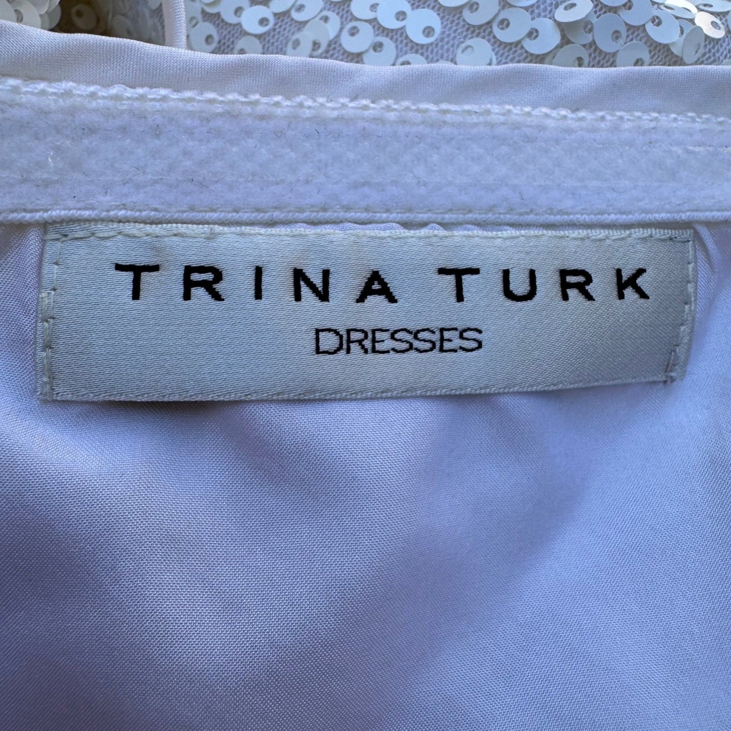 Trina Turk Glam Sequin Halter Bridal Wedding Formal Gala Maxi Dress Gown Party S