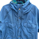 Switch Teton Woolrich Blue Vintage Wool Blend Hooded Parka Jacket Plaid Lining Mens L 3 image