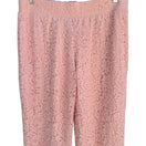 Switch Isaac Mizrahi Live Womens Pink Lace Overlay Elastic Waist Lined Wide Leg Pants M 2 image