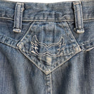 Switch Rustler Vintage 70s Western Ligh Blue Faded Distressed Straight Leg Denim Jeans 2 image