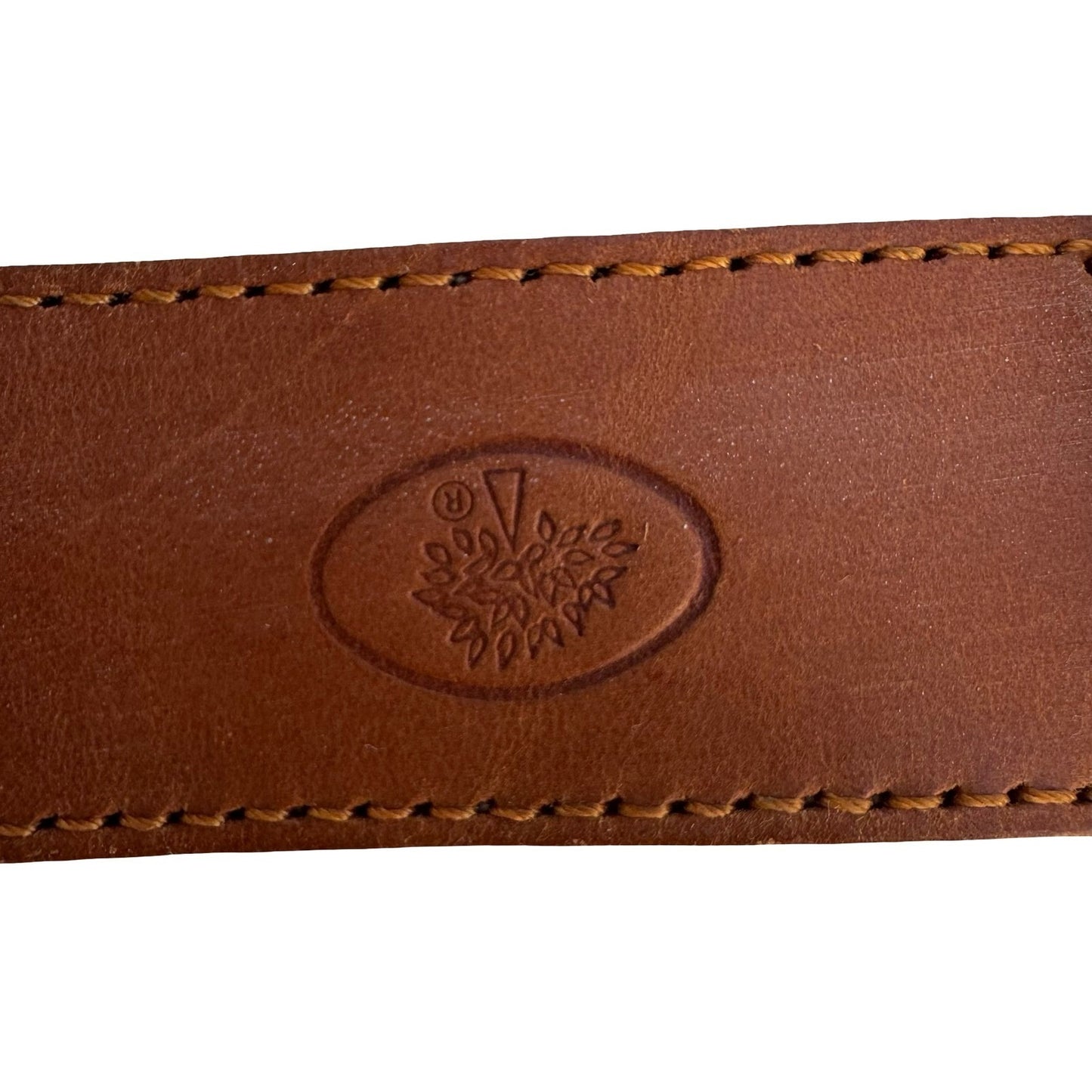Mulberry Company Vintage Tan Brown Leather Belt Made in England Size 30 75