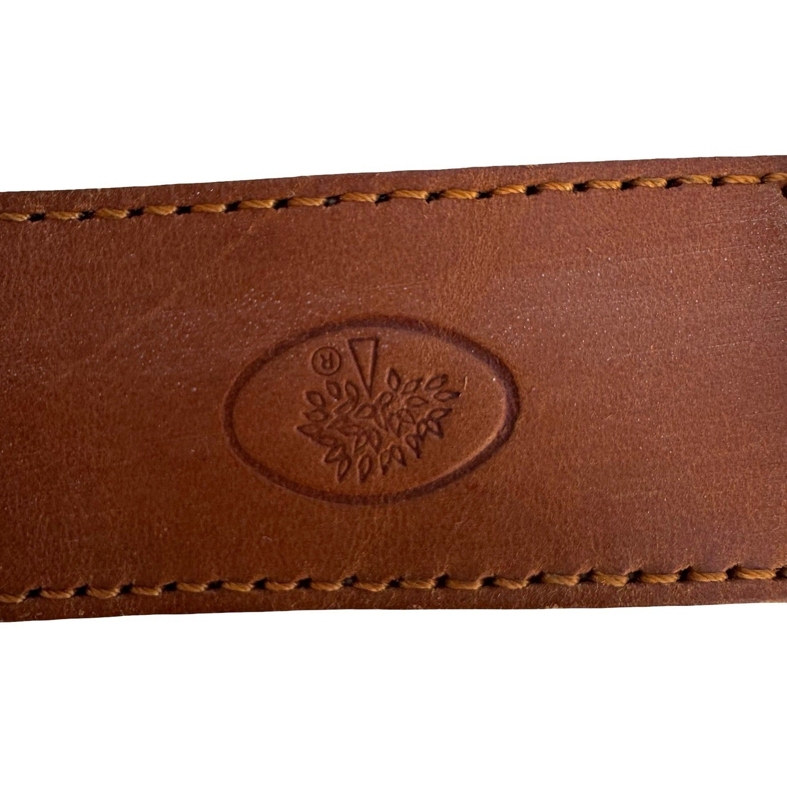 Mulberry Company Vintage Tan Brown Leather Belt Made in England Size 30 75