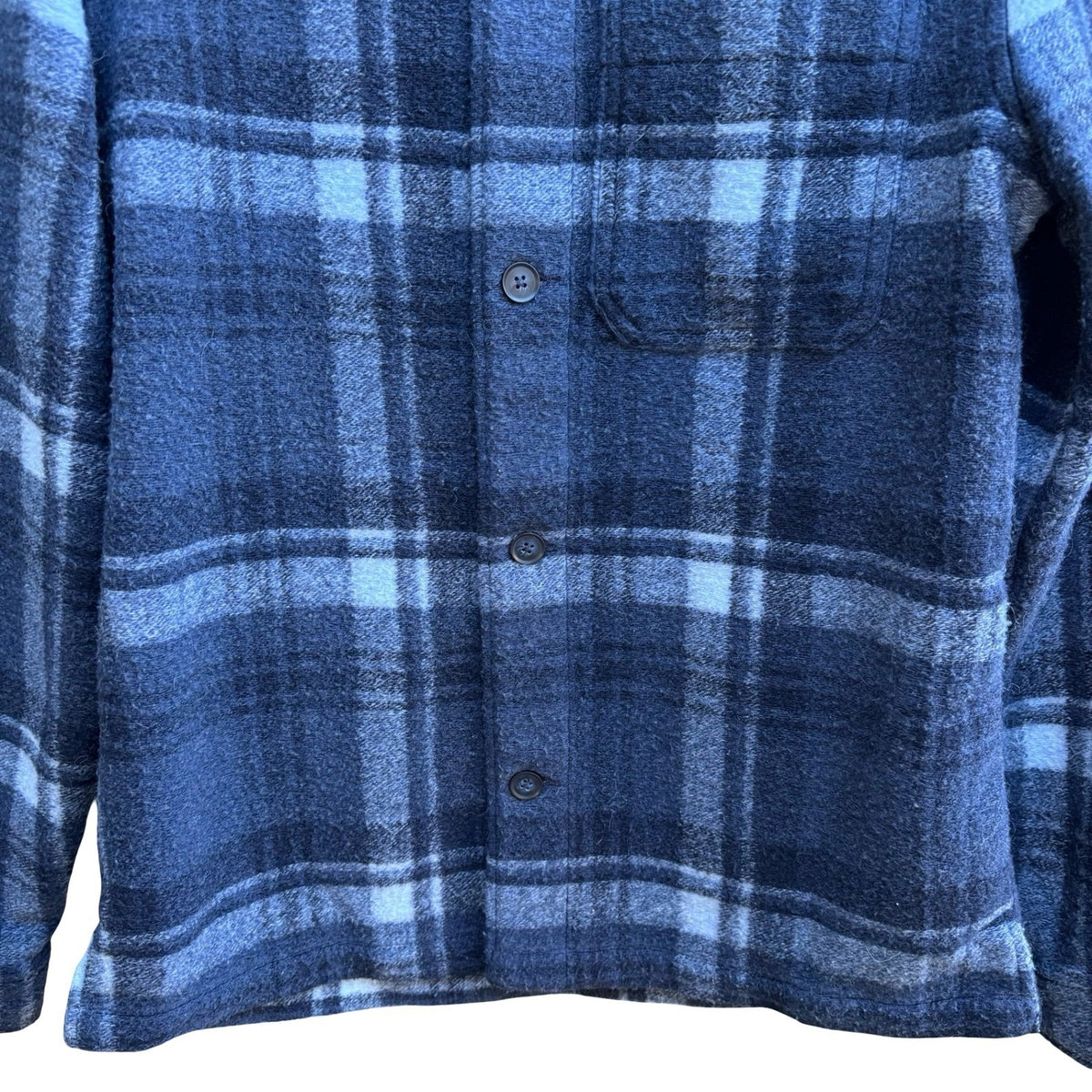 Express Lumberjack Gorpcore Plaid Fleece Shacket Workwear Shirt Jacket Mens S