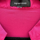 Switch Spense Womens Sleeveless Split Neck Button Down Blouse Pink Pintuck L Barbiecore 2 image