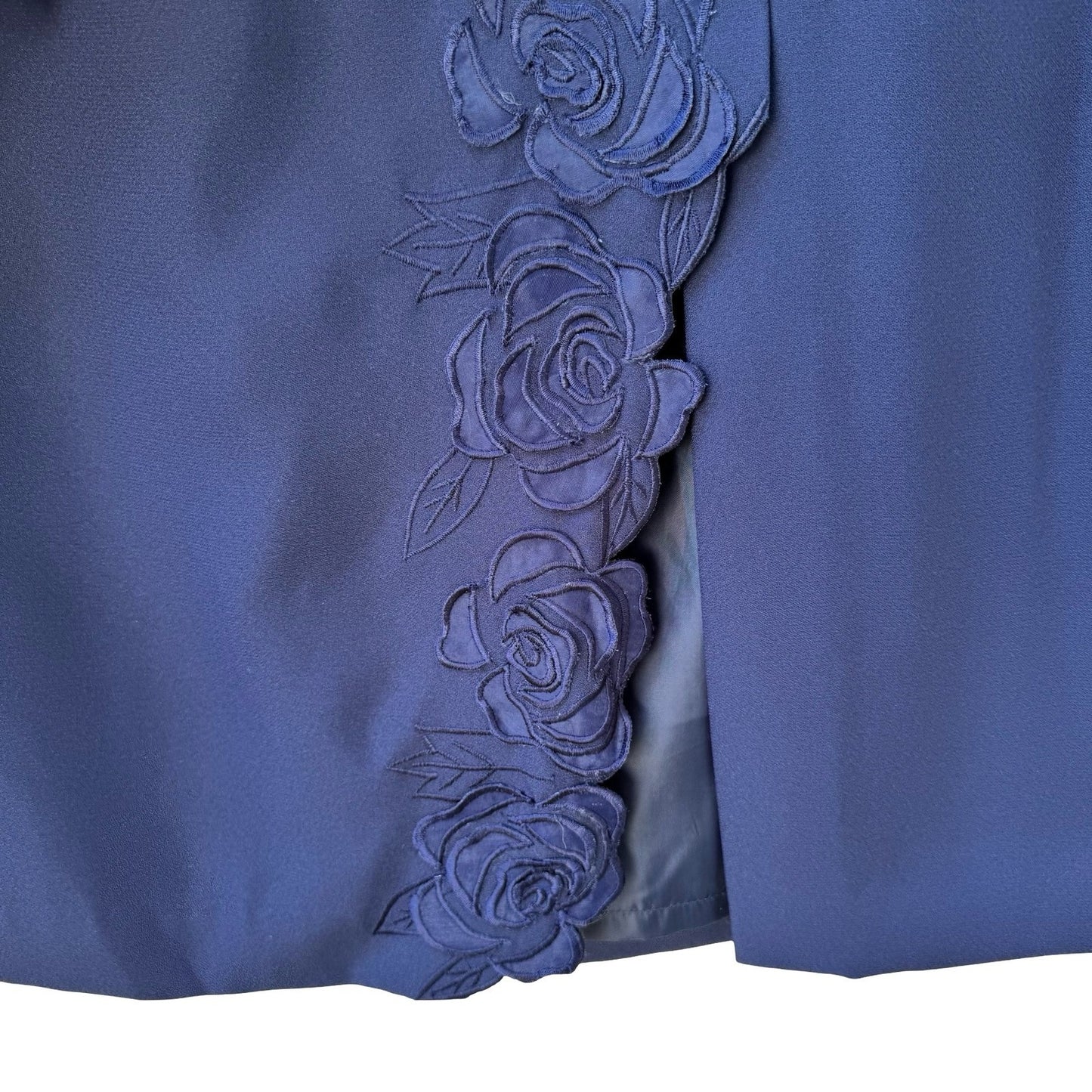 St Anthony Evening Formal Wedding Mother Of The Bride Skirt Suit Floral Applique