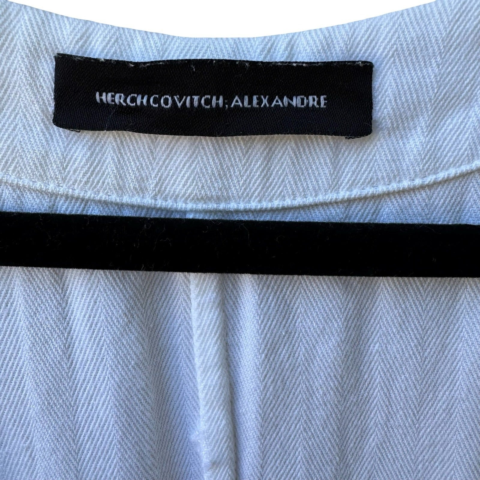 Alexandre Herchcovitch Avant Garde Minimalist Designer Herringbone Jumpsuit