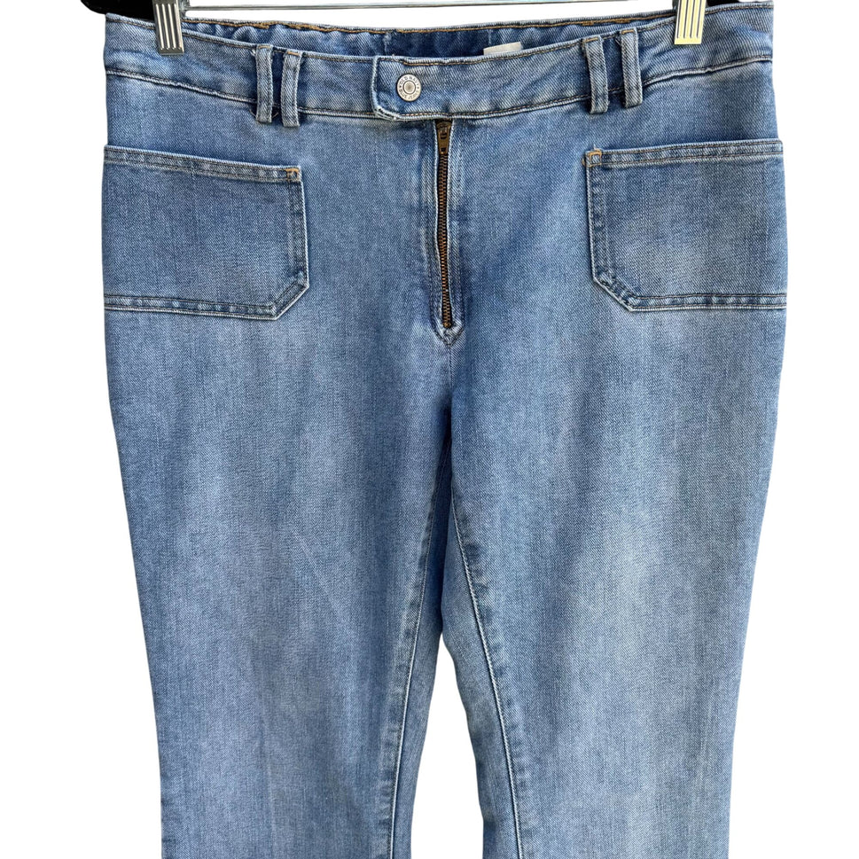 Old Navy Vintage Y2K Womens Light Blue Wash Low Rise Bootcut Denim Jeans 12