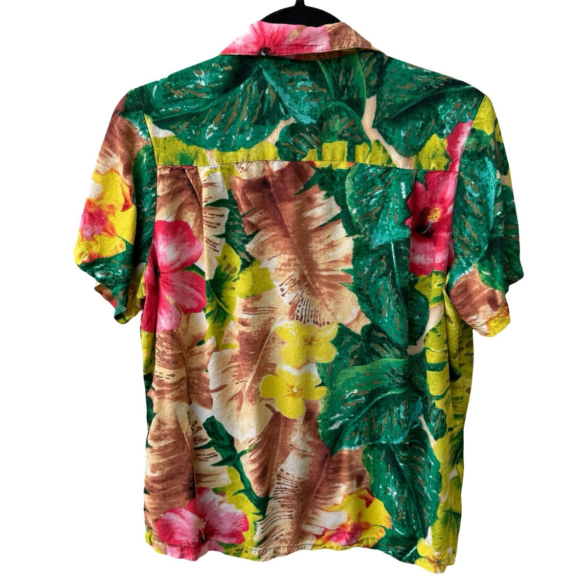 Jams World Florabunda Floral Tropical Aloha Camp Shirt Island Resortwear Beach M