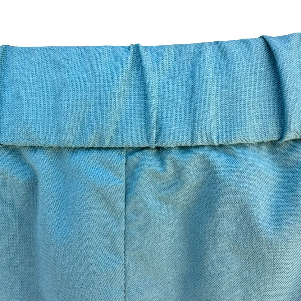 Terry Lewis Turquoise Blue Straight Leg Pants Medium NWT Coastal Minimalist