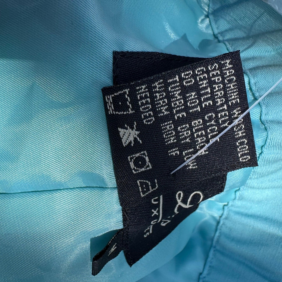 Terry Lewis Turquoise Blue Straight Leg Pants Medium NWT Coastal Minimalist