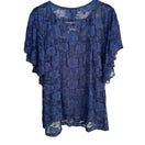 Switch Shannon Ford Womens Lace Lined Boho Flutter Sleeve Party Formal Blouse New 3X 2 image