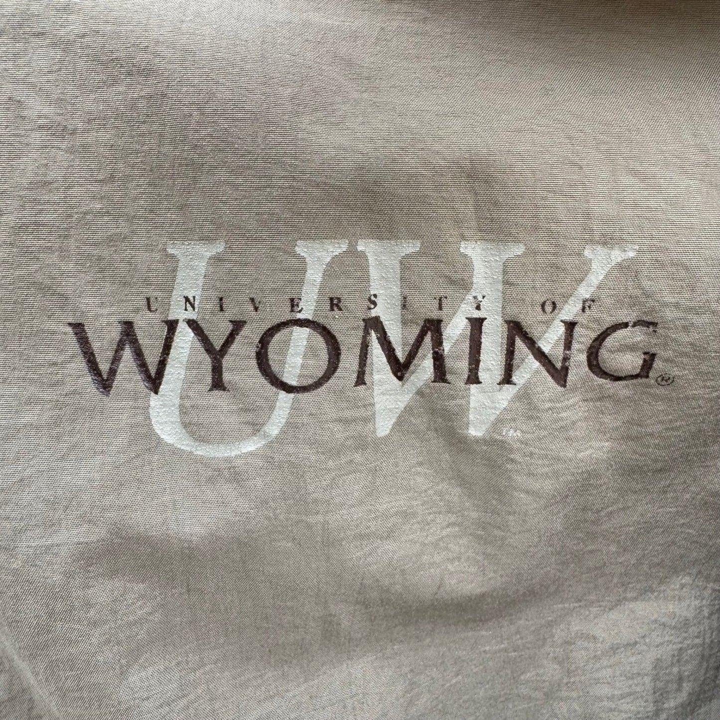Gear For Sports Vintage University of Wyoming Windbreaker Jacket Green XL Zip Up