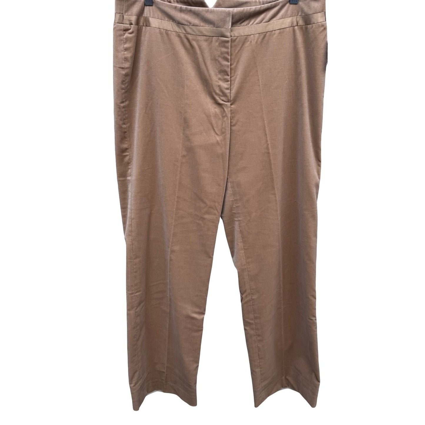 Bloomingdales Quiet Luxury Velvet Tuxedo Evening Pants Champagne Womens 14 NEW