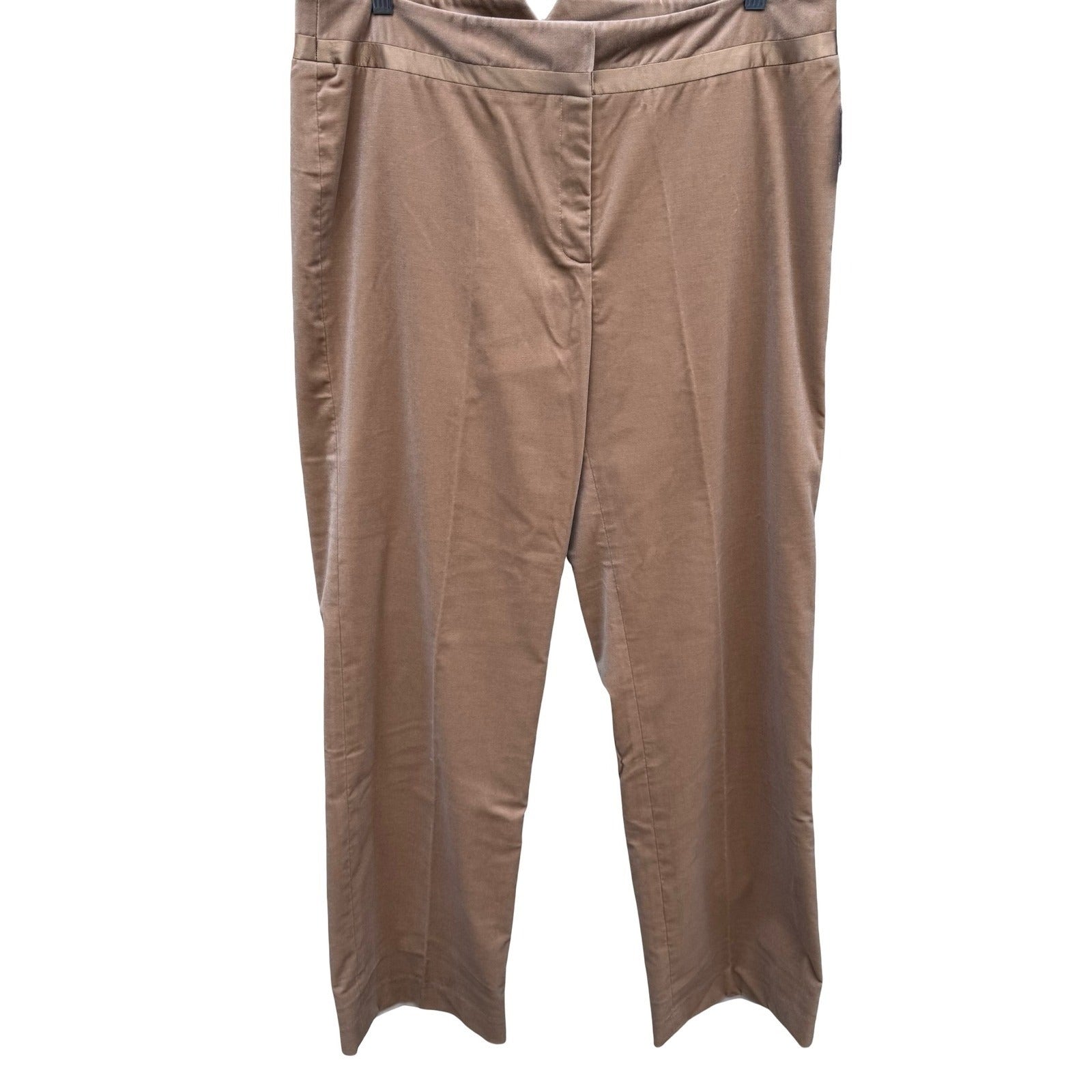 Bloomingdales Quiet Luxury Velvet Tuxedo Evening Pants Champagne Womens 14 NEW