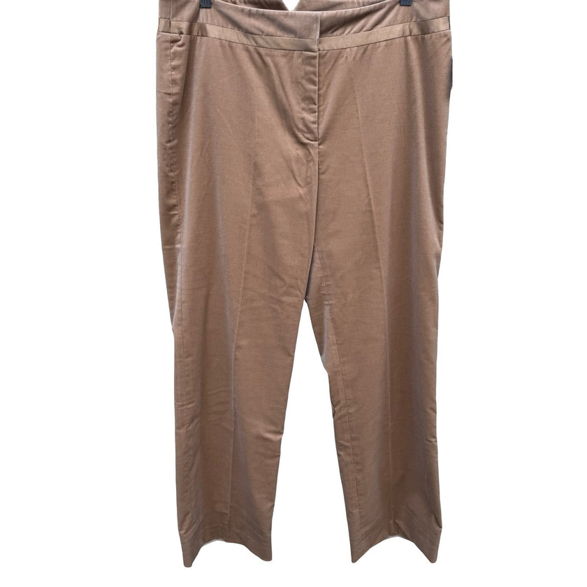 Bloomingdales Quiet Luxury Velvet Tuxedo Evening Pants Champagne Womens 14 NEW