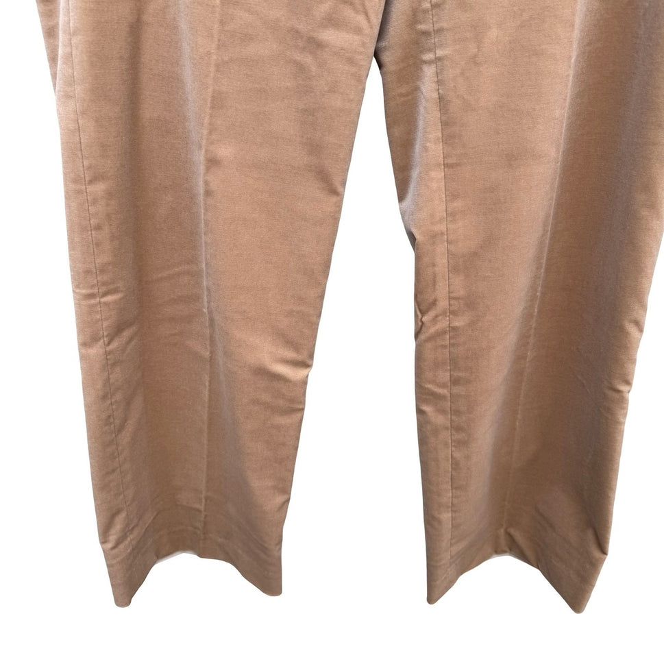 Bloomingdales Quiet Luxury Velvet Tuxedo Evening Pants Champagne Womens 14 NEW