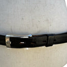 Switch Streve of California Vintage Black Llama Calfskin Leather Belt Size 36 USA 3176 3 image