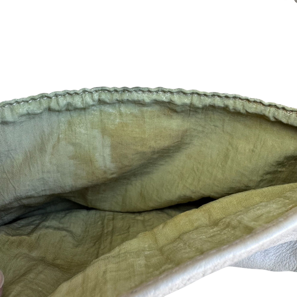 Donna Karan New York Tan Leather Crossbody Bag Adjustable Strap Magnetic Closure