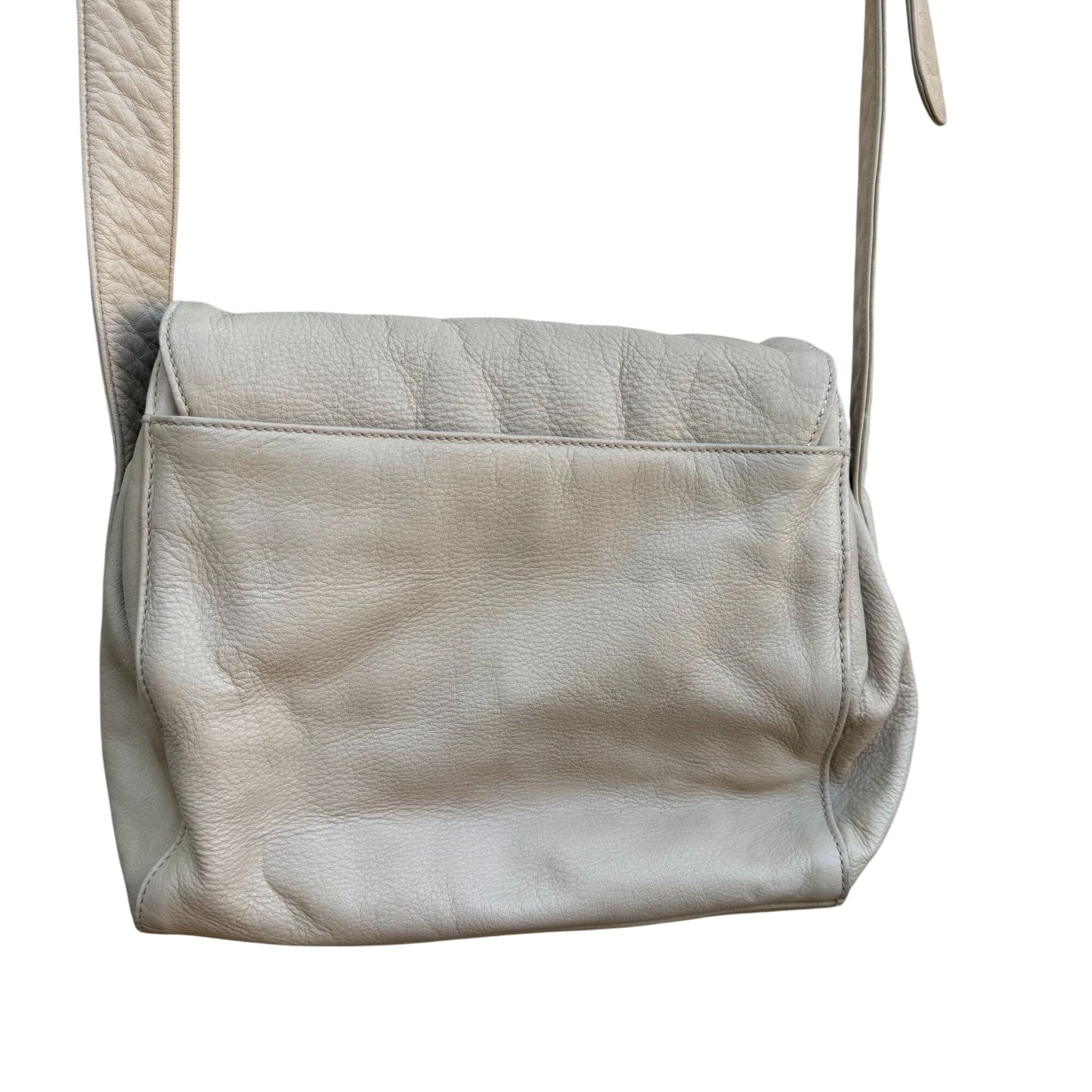 Donna Karan New York Tan Leather Crossbody Bag Adjustable Strap Magnetic Closure