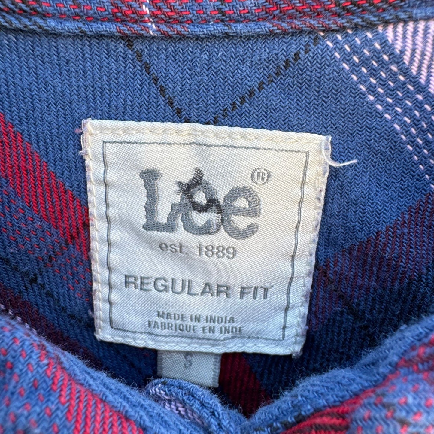 Lee Western Flannel Shirt Plaid Pearl Snap Country Cowgirl Americana Womens S