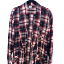 Switch Sears Perma-Prest Vintage 70s 80s Plaid Robe Grandpacore Loungewear Dadcore L 3 image
