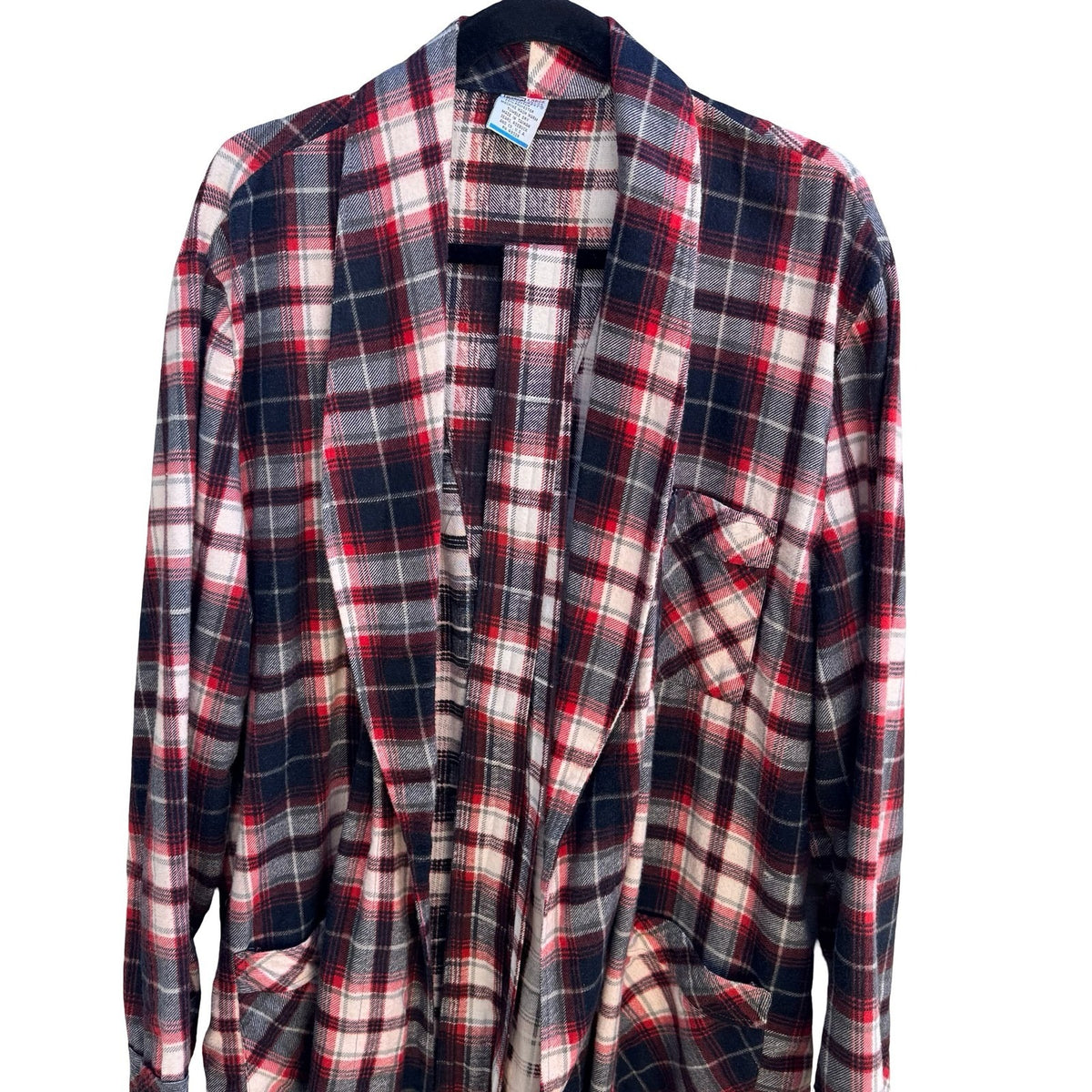 Sears Perma-Prest Vintage 70s 80s Plaid Robe Grandpacore Loungewear Dadcore L
