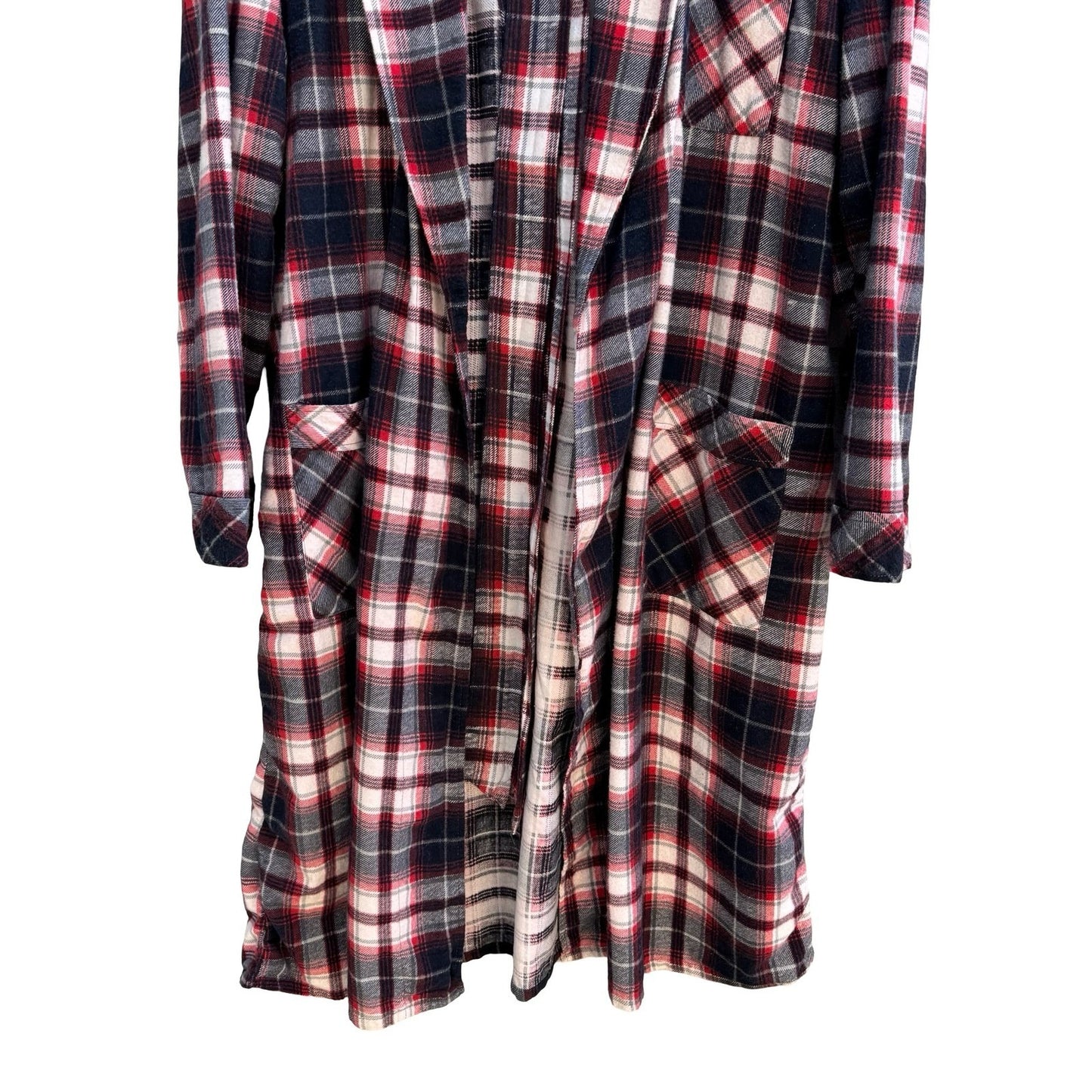 Sears Perma-Prest Vintage 70s 80s Plaid Robe Grandpacore Loungewear Dadcore L