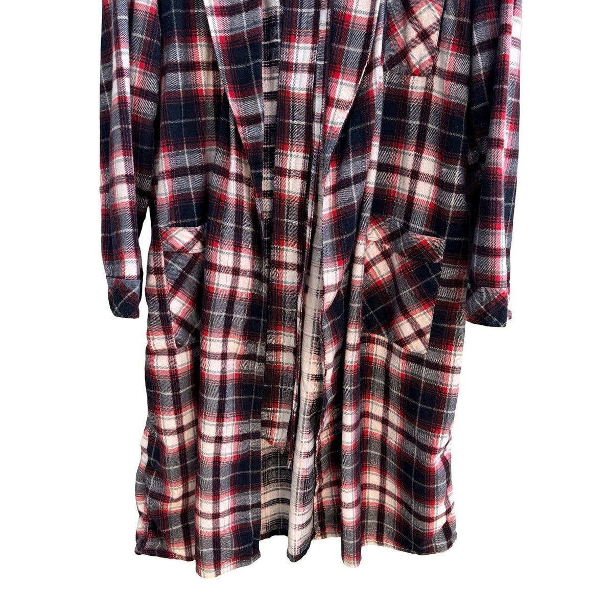 Sears Perma-Prest Vintage 70s 80s Plaid Robe Grandpacore Loungewear Dadcore L